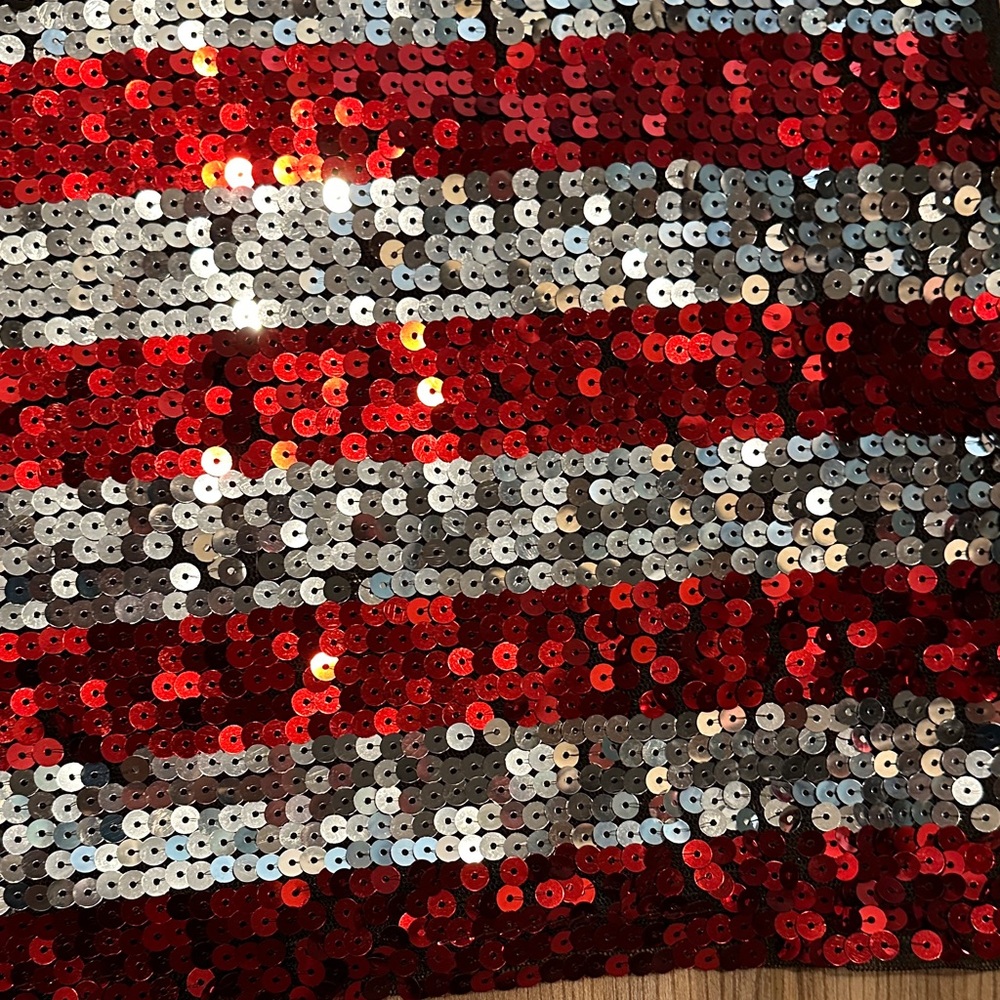 Sequin American Flag Tank Top - Picture 3 of 5